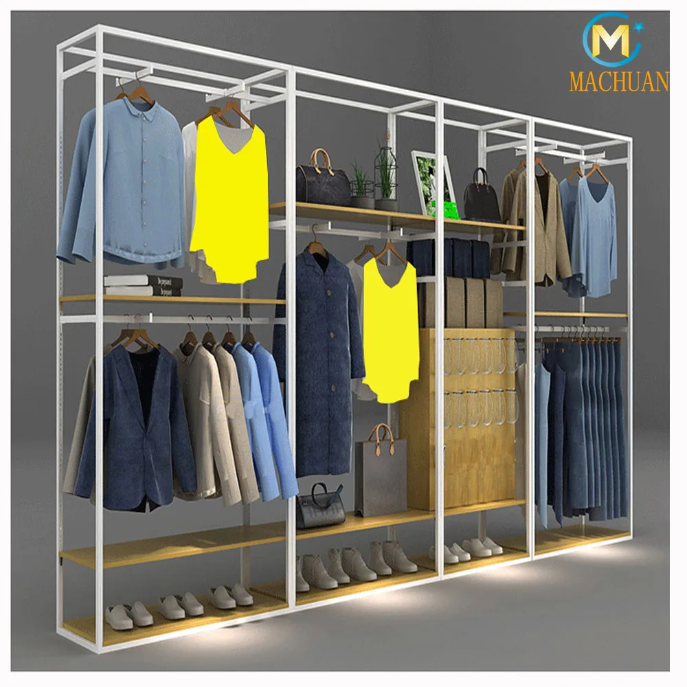Metal Shelf Rack Display Zara Clothing Store Racks For Shop Fittings