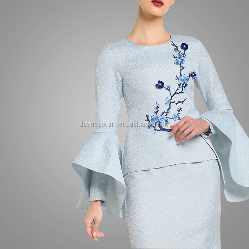2017 Latest Abaya Designs Elegant Popular Flare Sleeve Baju Kurung High Quality Embroidery Muslim Malaysia Abaya For Wome (4).jpg