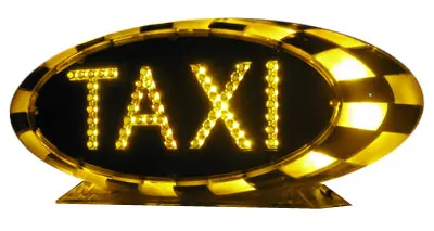 Hongteng New elliptical led taxi led topper sign