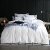 100% Cotton Hotel Bedding set Queen Super King size Quilt cover+Flat/Fied Bed sheet+Pillow cases