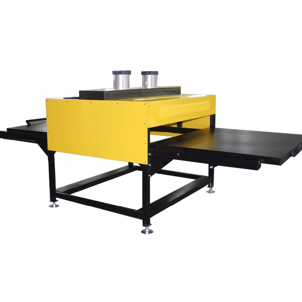 Mesas de trabalho duplas pneumáticas Sublimação Heat Press T shirt