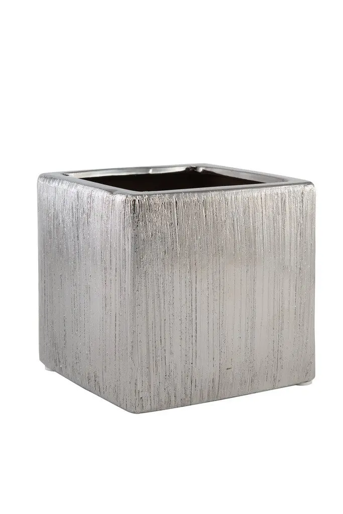 Buy Cube Ceramic Vase 6x6x6 Gold In Cheap Price On Alibaba Com