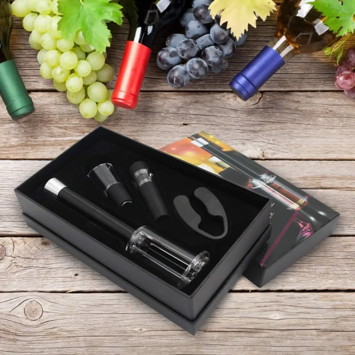 Wine Air Pressure Pump Opener Set,Needle Wine Bottle Cork Remover