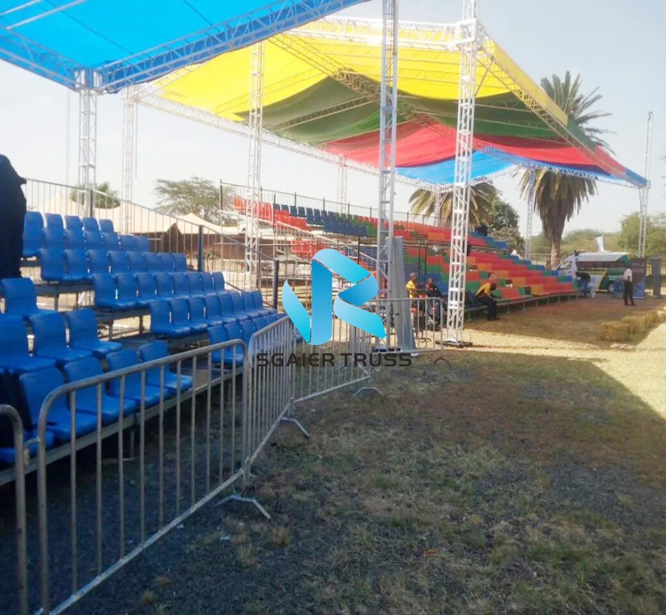 Professional Movable Stadium Folding Bleachers,Plastic Chair Grandstand