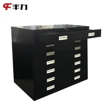 7 Drawers Industrial Metal Art Paper Or Drawing Storage Cabinets