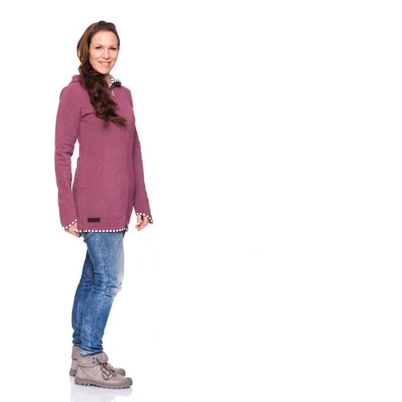 Ecoach womens long sleeve maternity pregnancy hooded jacket Babywearing coat baby carrier jacket Breastfeeding clothing