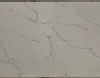 Marble like flowing style new artifical Calacatta quartz slab