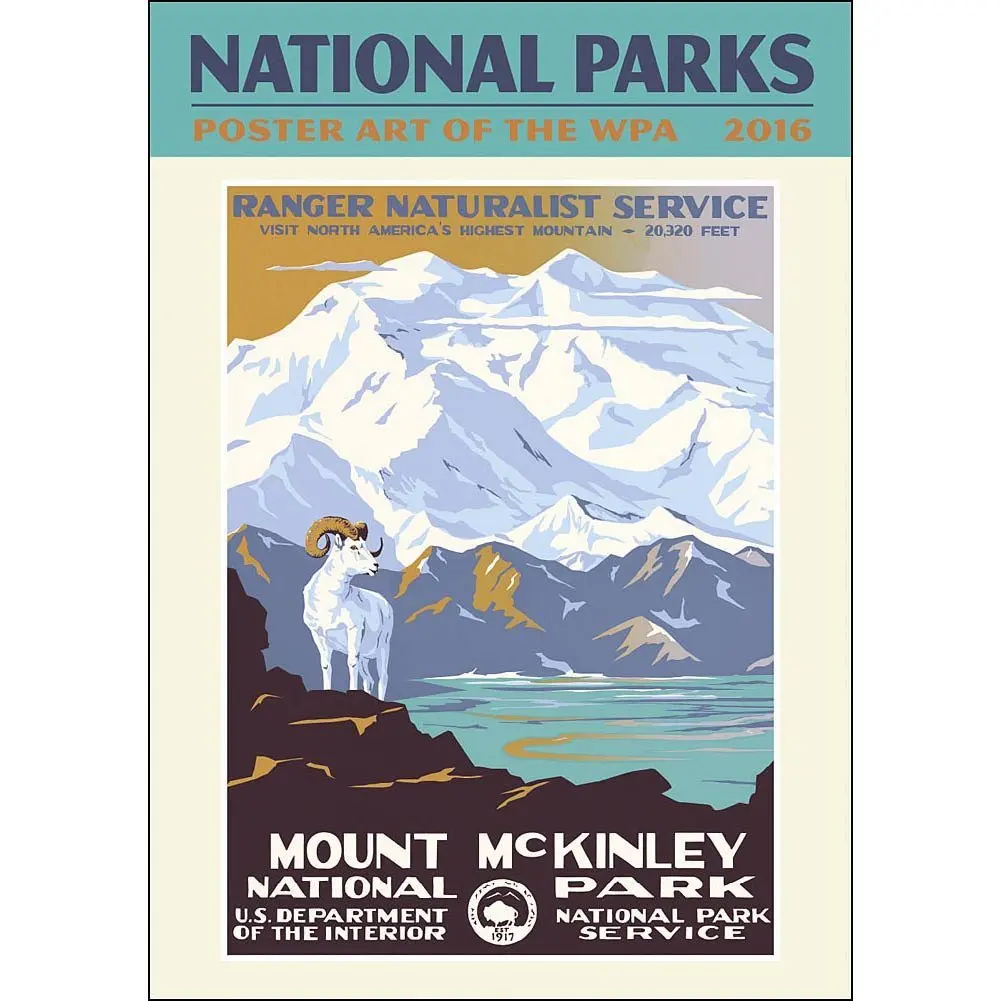 Buy 2016 National Parks Poster Art of the WPA Poster Calendar by Ziga