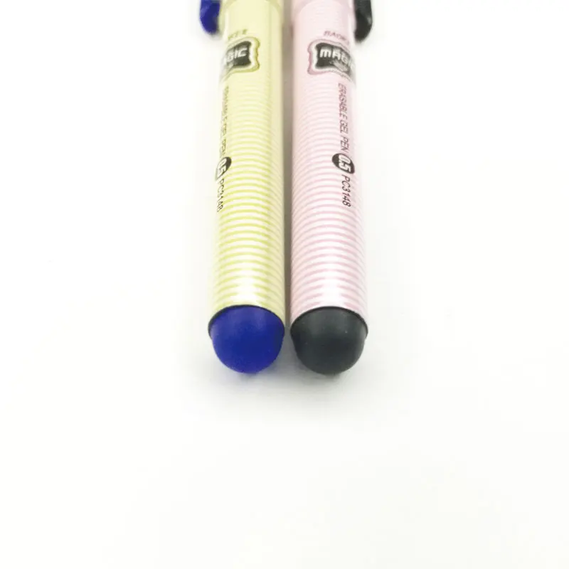 0.5mm refill with diamond top pen set / plastic color erasable gel pen