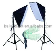 studio light and soft box kit 50x70cm softbox+light Bulbs Lamp 5500K 135W Photography 50 x 70 cm Softbox