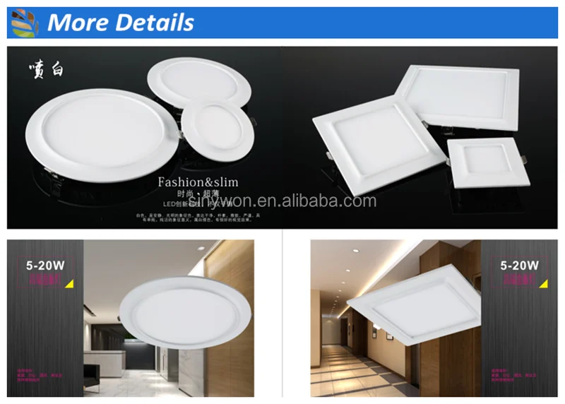 Gold Nickle Silver White Black Plated Led Panel Light.png