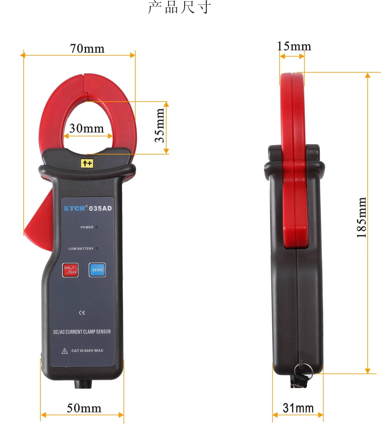 Etcr035ad Clamp Ac/dc Leakage Current Sensorfactory Oem Odm Buy