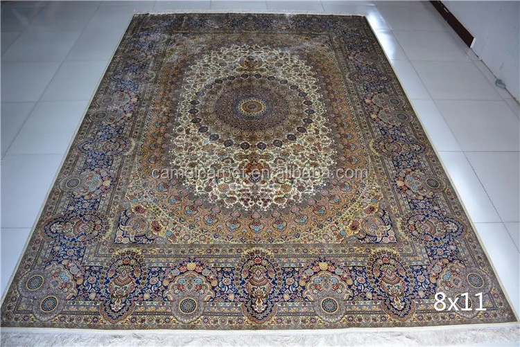 Handmade Qum Silk Carpet Best Persian Rug Cashmere Silk Carpet Buy