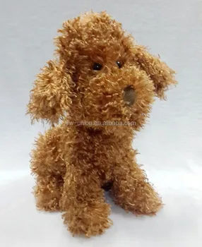 Odm Oem Berbulu Boneka Anjing Anjing 25 Cm Keriting Bulu Lembut