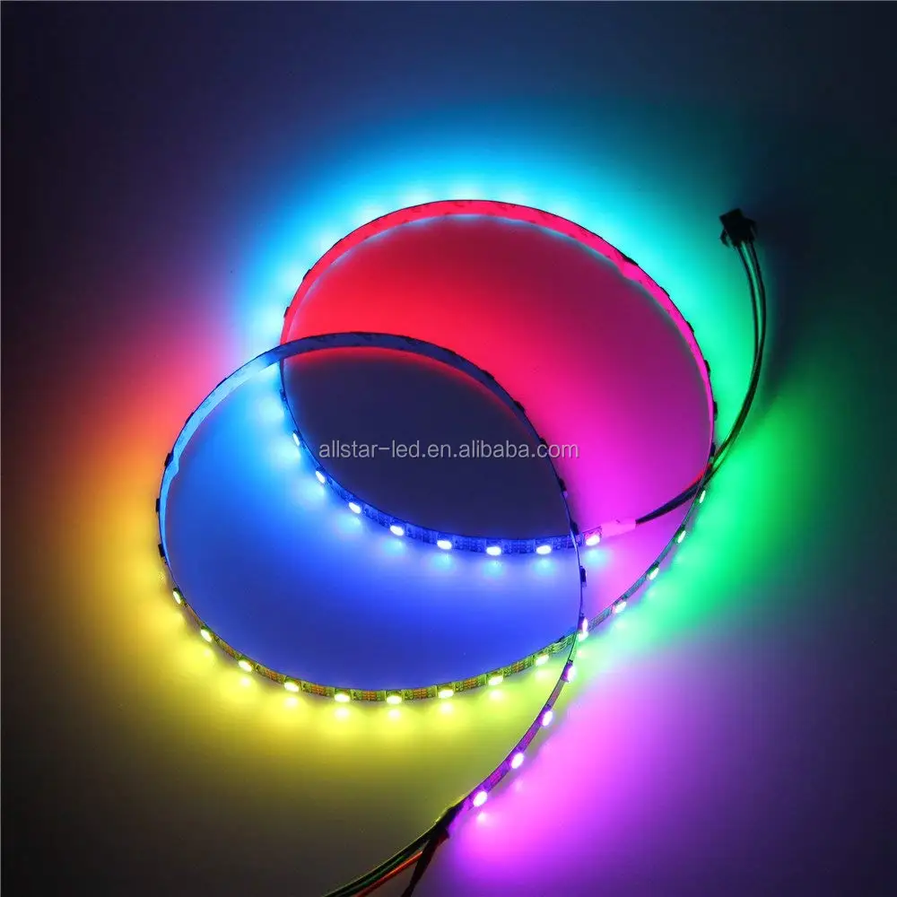 5m/roll DC5V ws2812b 2811 ic 5050 smd smart rgb led strip individually addressable 30/60/144leds/m waterproof/non-waterproof