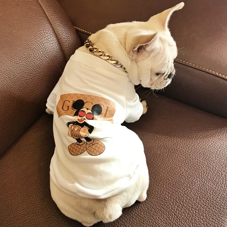 Factory Wholesale OEM Fashionable Cotton Pug Bulldog Summer Cloth Pet Dog Clothes