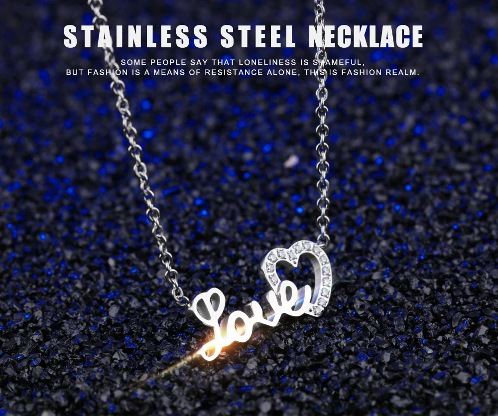 Fashion Jewelry Fancy Heart Pendant Design For Girl, Custom Women Stainless Steel Crystal Silver Pendant