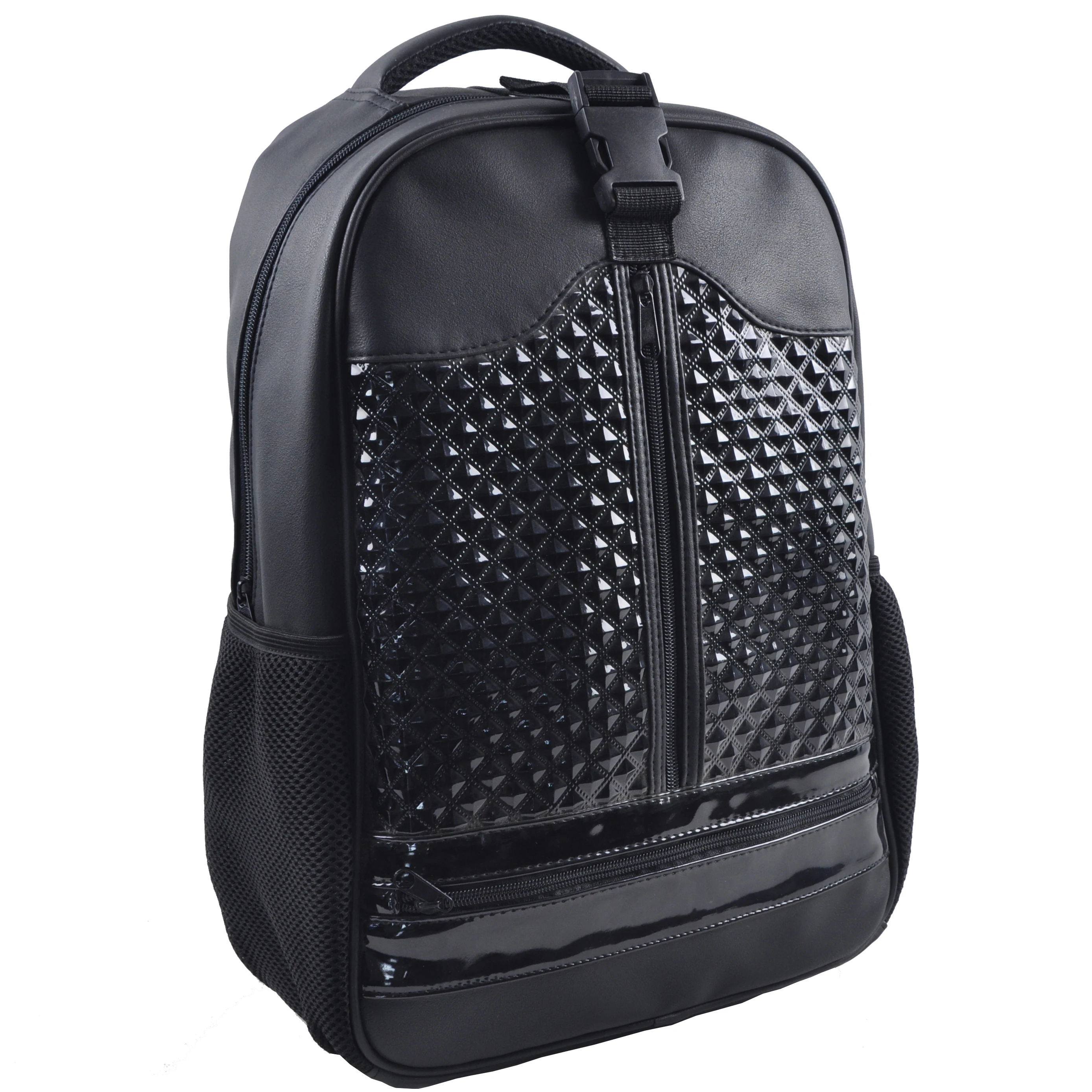 流行的 pvc 学校背包为孩子黑色背包