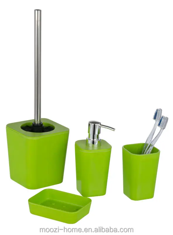 Green Bathroom Accessories Set,Plastic Bath Sets With Rubber ... Green Bathroom Accessories Set,Plastic Bath Sets With Rubber ...