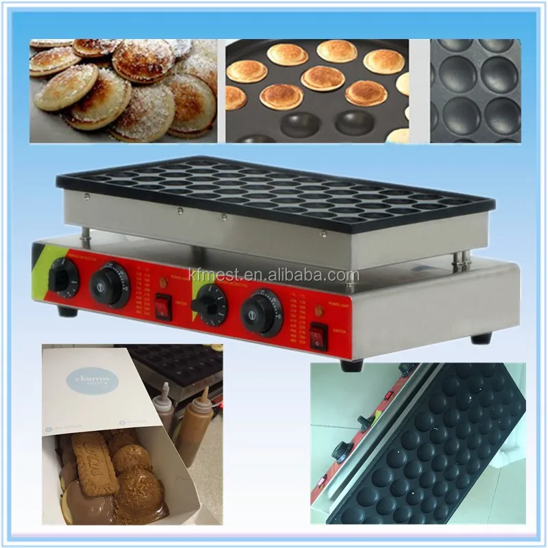 Stainless Steel 50pcs Dutch Mini Pancake Machine Poffertje With Factory