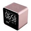 Hot sale LED speaker with alarm, led color alarm wireless mini speaker