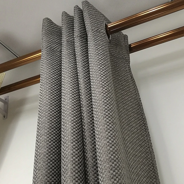 High Quality Modern Imitation Hemp Window Curtains for Small Batch