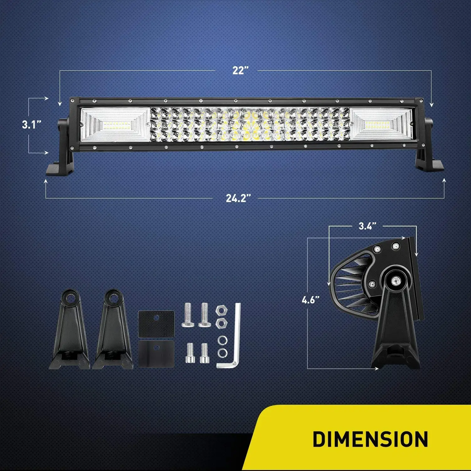 Shenzhen Super Bright 22 Inch 270w Auto Offroad Led Spot Light Bar ...