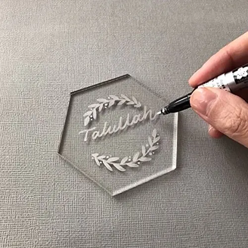 Hexagon Blank Acrylic Coasters Wholesale Custom Clear Acrylic Coaster