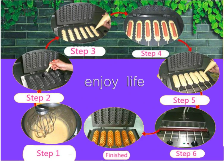 110v 220v Waffle Maker Shapes Lolly Waffle Maker/ Waffle Stick