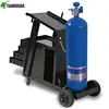 mobile welding machine trolley with gas cylinder link