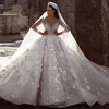 Luxury Crystal Wedding Dresses Turkey Istanbul Guangzhou Manufacturer Long Tail Ball Gown Wedding Dress For Women