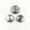Custom wholesale stainless steel shiny metal oil end cap