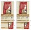 polyester voile sheer curtain with valance