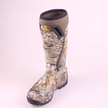 steel toe camo rubber boots