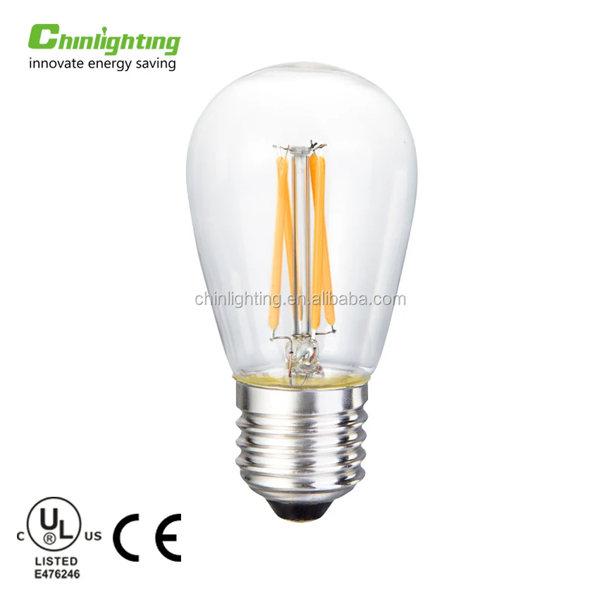Hot Sale Chinlighitng 12V ST45 E27 1W 2W 4W lamp bulb LED Filament Bulbs parts for indoor decorate lighting