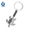 Turtle shaped metal keychain for Cancun tourist souvenir