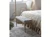 2014 Divany Blue Amber series new design Bed stool white laminate bedroom furniture BA-1704