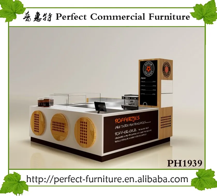 Wooden Kiosk Fast Food Mall French Fries Stand French Fries Stall