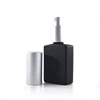 High quality 30ml 1 oz frosted matte black rectangular square glass perfume bottle with sprayer for essential oil serum oil