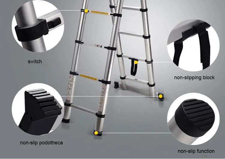 6Pcs Telescopic Ladder Lift Ladder Universal Replacement Parts Telescopic Switch 
