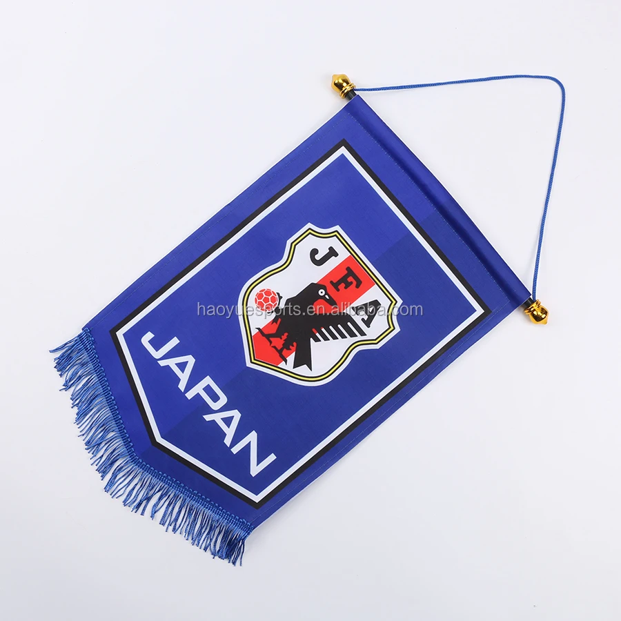 Wholesale Custom Hanging Bannerette Football Sports Team Banners Hanging Satin Pennants Buy