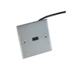 86 aluminum alloy wall plate wall socket DVI HD RCA socket audio network with cables