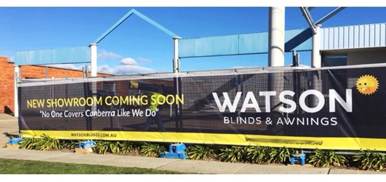 Construction Site Fence Large Format Custom Printing Pvc Vinyl