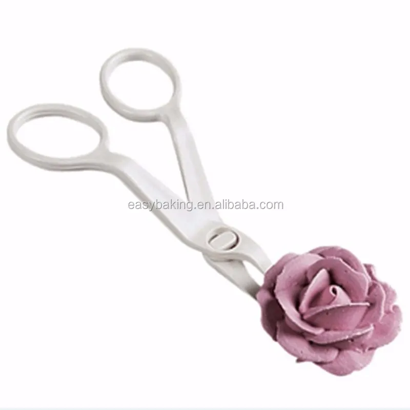 花を切るためのクリームバラ白いプラスチック装飾はさみケーキペストリー転送ツール Buy ケーキデコレーションはさみ 熱切断はさみ 花ケーキ転送ツール Product On Alibaba Com