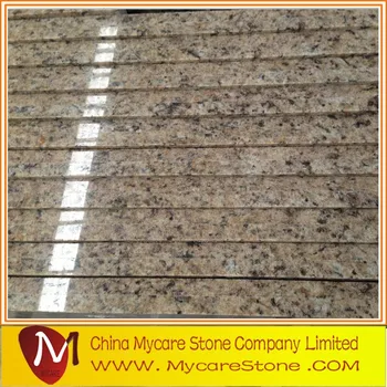 Giallo Ornamental Granite Countertop Edge Profile Eased Polished