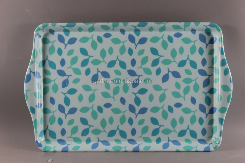 Dull Polish Surface Melamine Tray Sets Of 3PC