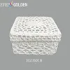 cotton hand knitted crochet lace storage boxes sundries storage boxes gift candy pakging boxes
