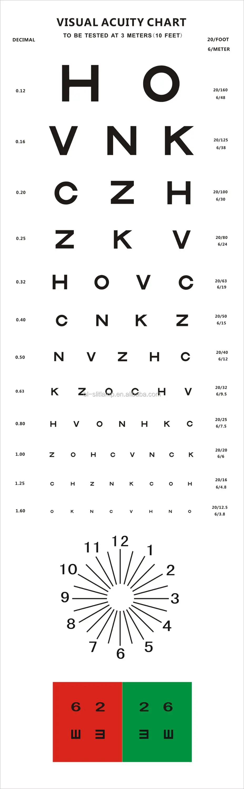 20 40 Vision Test Chart