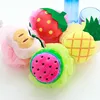 Best Selling Candy Color Soft And Comfortable Cute Fruit Shape Bath Ball