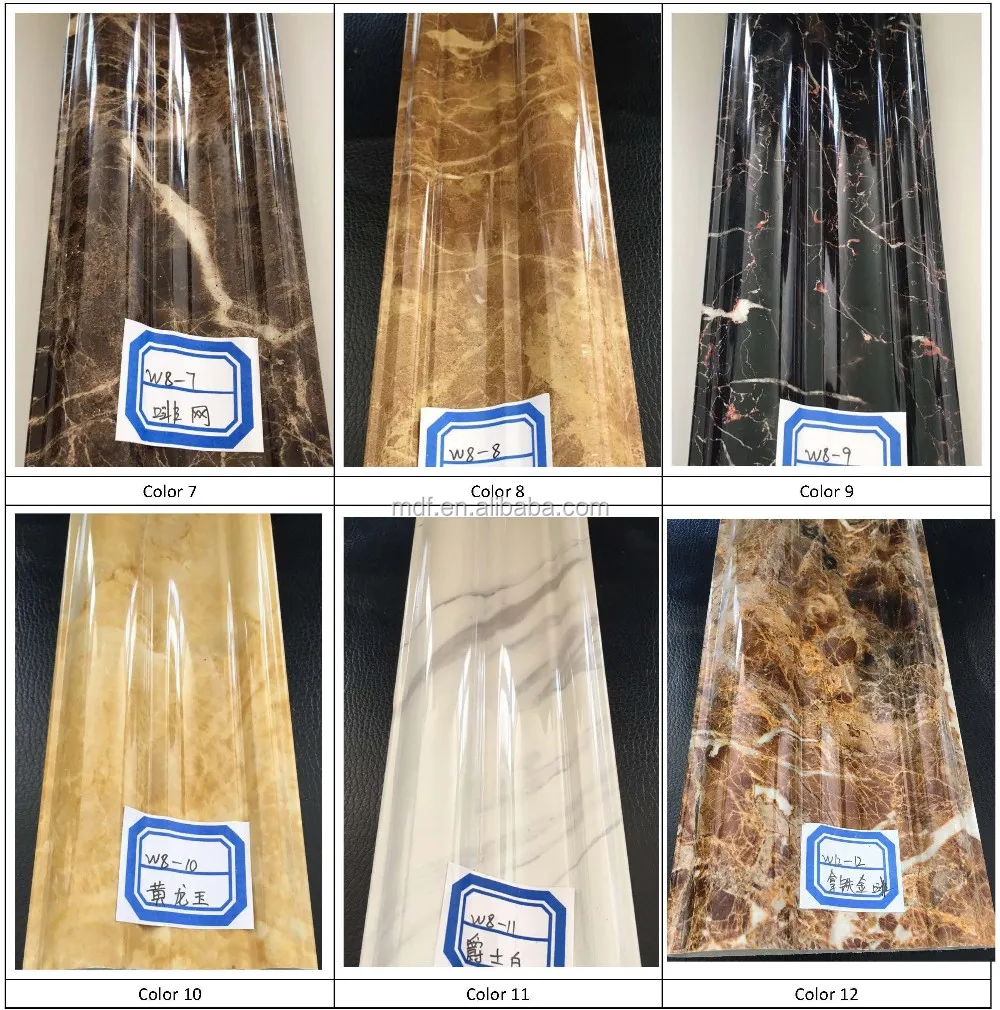 Elegant marble decorative faux granite pvc window frame door frames moldings